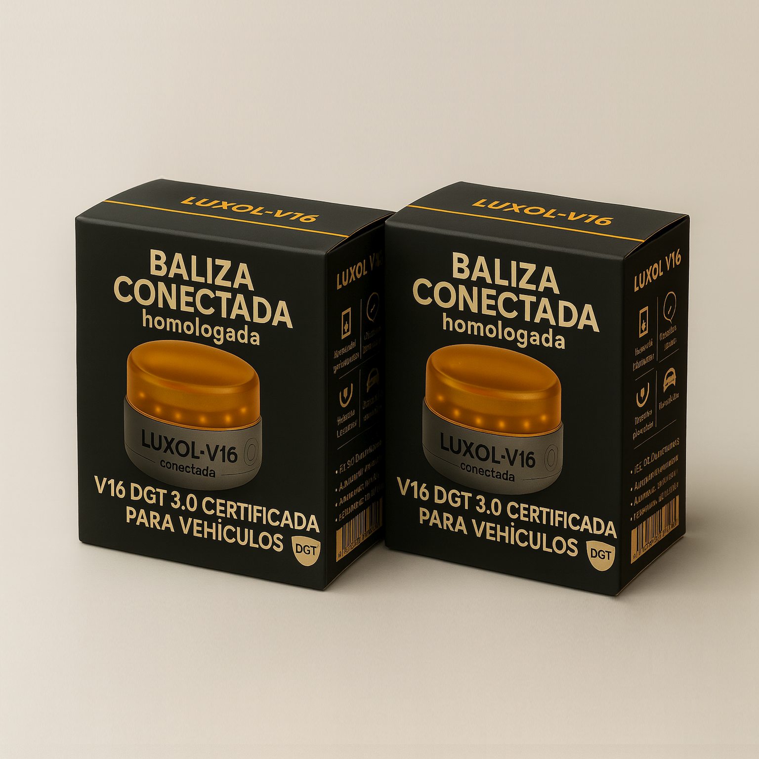 Pack 2 Baliza V16 conectada geolocalizada