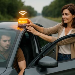 Baliza V16 conectada geolocalizada