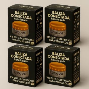 Pack 4 Baliza V16 conectada geolocalizada